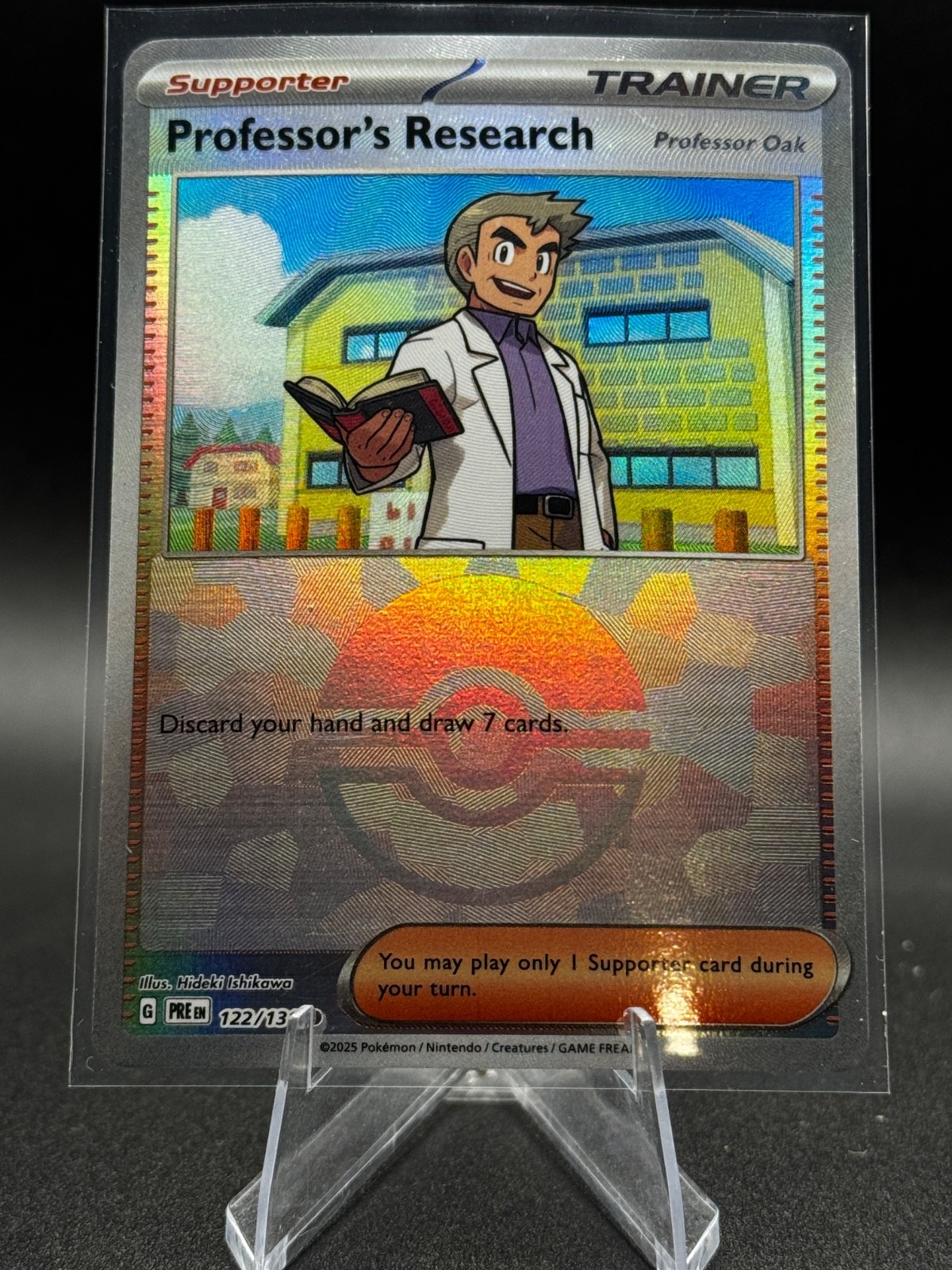 Professor's Research [Professor Oak] 122/131 Prismatic Evolutions Pokemon TCG