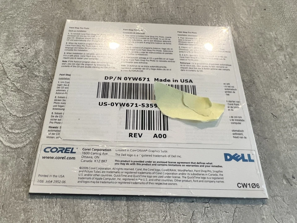 NEW Vintage Corel Paint Shop Pro Photo XI Editing Software SEALED - Image 2 of 2