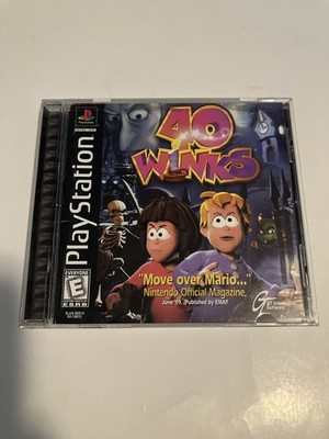 40 Winks (Sony PlayStation 1, 1999) PS1 CIB Black Label Complete TESTED