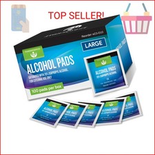 Alcohol Wipes For Injections - 100 Sterile Alcohol Prep Pads Large Swabs