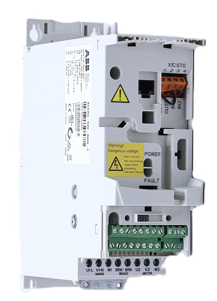 ABB ACS355-03U-08A8-4 4 kW 5HP DRIVE NO KEYPAD