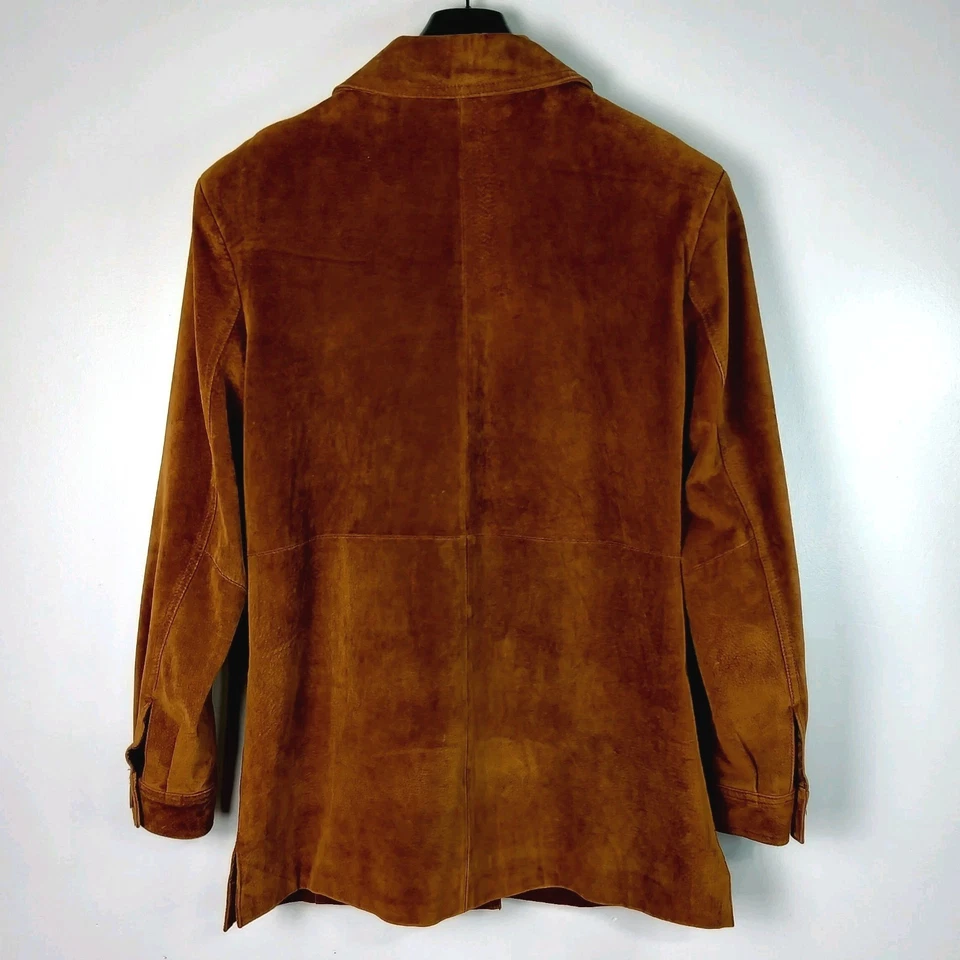 Chaqueta de cuero de gamuza talla L vintage de los años 90-2000 de Cherokee Foto 4 de 4