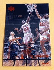 1998-99 Upper Deck MJX Michael Jordan Basketball Card #81 - w/Rodman