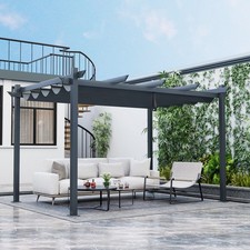 Aluminum Grill Pavilion Canopy Shelter Grape Trellis Outdoor