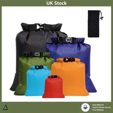 Waterproof Dry Bag Set 6 Pcs Lightweight Canoe Kayak Hiking Camping Travel Ba...