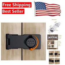 Modern Black Keyless Lock with 3-Digit Code - Secure Your Cabinets  Safes