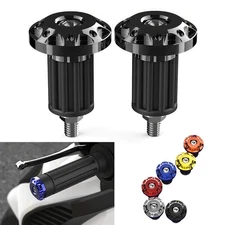 7/8'' Motorcycle Dirt Bike CNC Handlebar Grips Handle Bar End Cap Plugs Slider