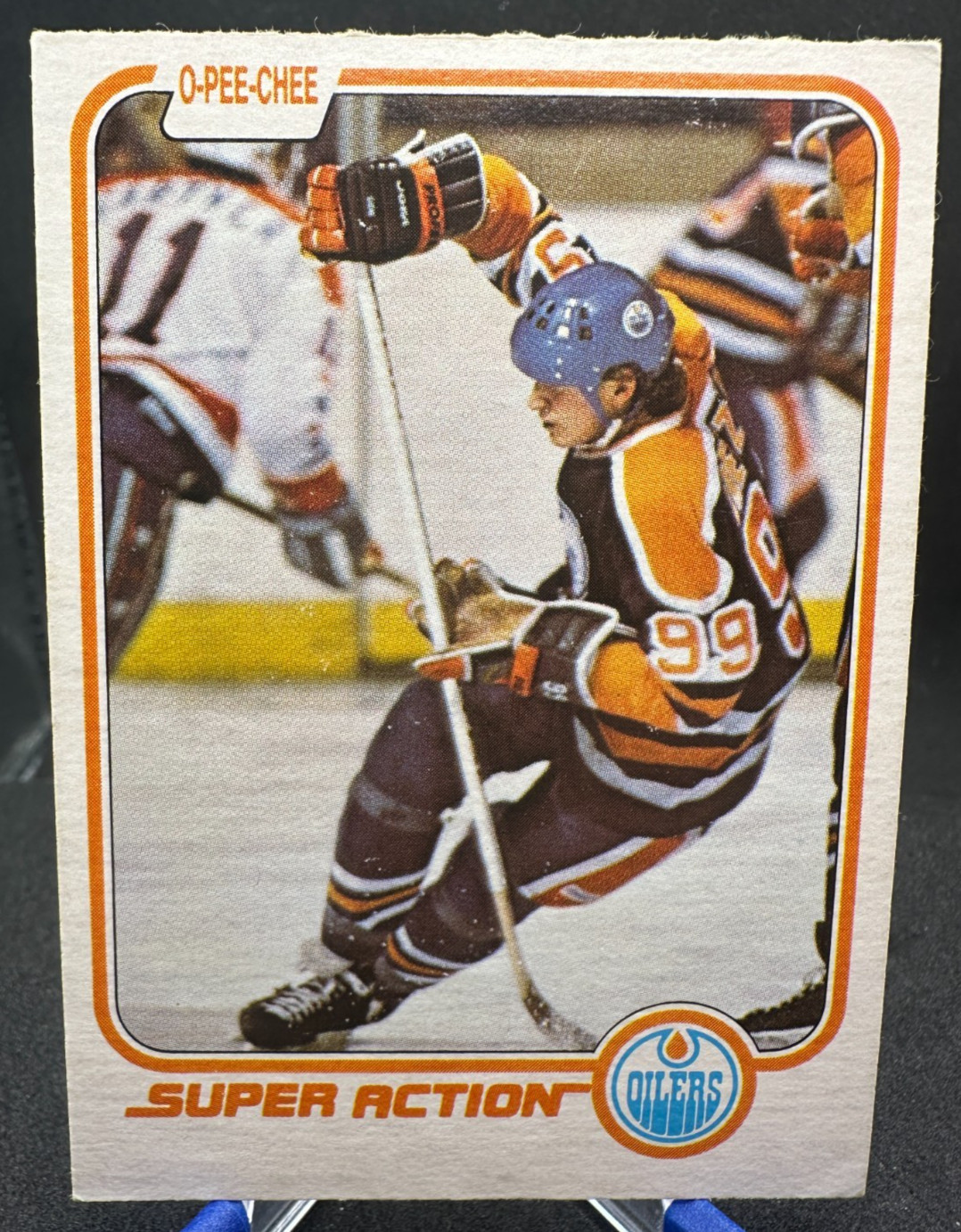 1981-82 O-Pee-Chee OPC Wayne Gretzky #125 Super Action Oilers