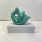 Vintage Shawnee Turquoise Coi Fish Planter For Succulents And Small Plants EUC
