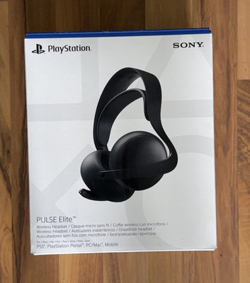 Sony PULSE Elite Bluetooth Wireless Over-Ear Headset Boom-Mikrofon Schwarz