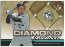 Miguel Cabrera 2006 FLEER ULTRA BASEBALL Diamond Producers #DP12 Marlins