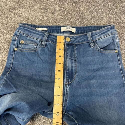 Diesel Womens Jean Slim Skinny Mid Blue Denim High Rise Stretch Original W28 L30 - Picture 8 of 11