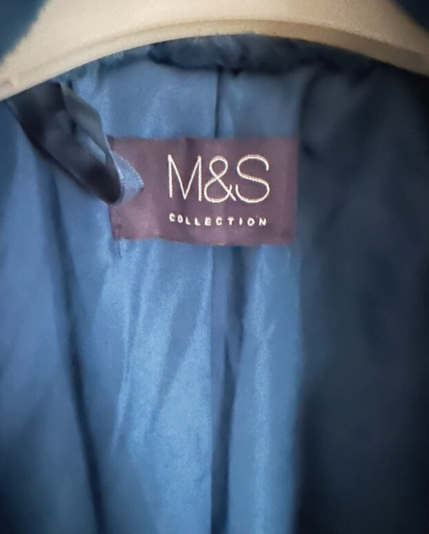 Blue Faux Fur Coat eBay