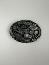 Alaska The Great Land American Bald Eagle Commemorative Belt Buckle