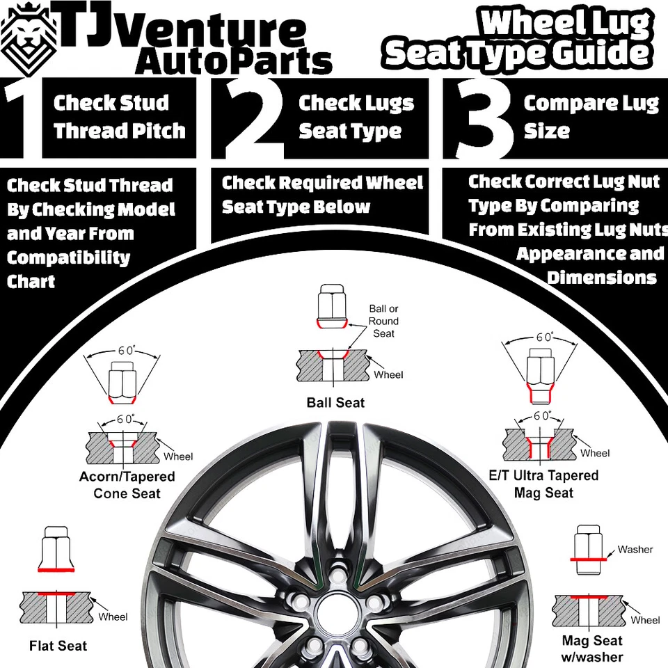 Sintonizador 16 piezas negro 12x1,5 perno estriado vástago 28 mm + llave ajuste mercado de accesorios VW/Audi Foto 3 de 3