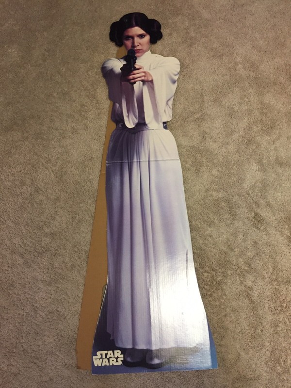 Princess Leia Organa Star Wars #111 Cardboard Standee Size Approx 61.5" T 1993