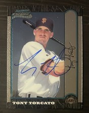 1999 Bowman Chrome #127 Tony Torcato San Francisco Giants Signed Card Autograph