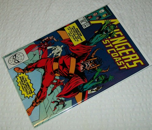 WEST COAST AVENGERS #52 (TRUTH ABOUT TWINS) WandaVision Marvel DIRECT ED 1985 - Picture 3 of 3