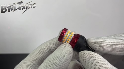 7443 7444 7440 LED Amber Turn Signal Parking DRL Light Bulbs CANBUS Error Free - Video 1 of 1
