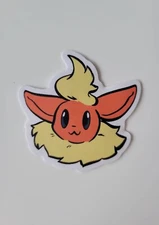 Flareon Fire Fox High Quality Waterproof 2” Sticker Custom Unique Art