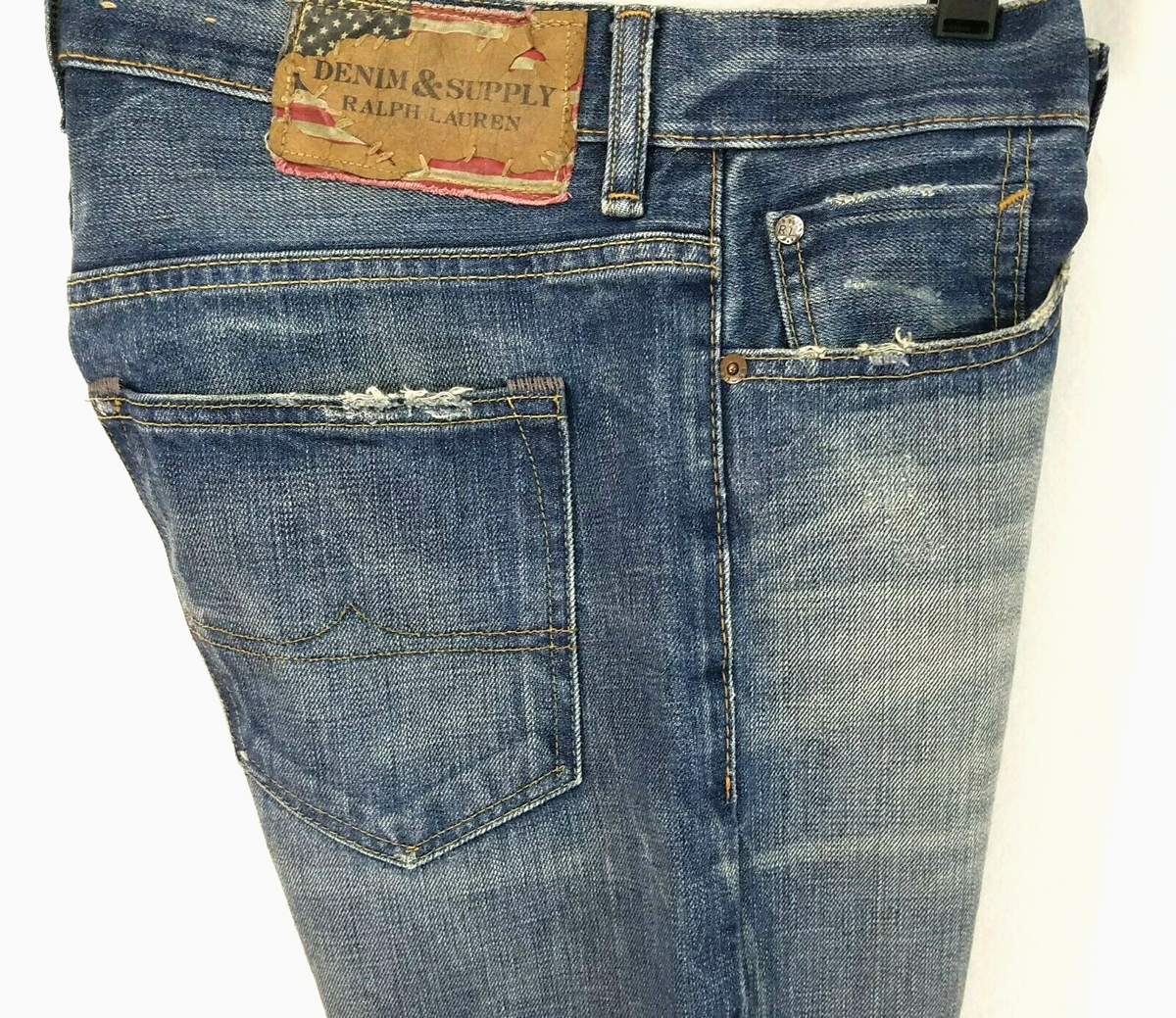 DENIM & SUPPLY Ralph Lauren Jeans Straight Flag Logo Men's W DENIM & SUPPLY Ralph Lauren Jeans Straight Flag Logo Men's W