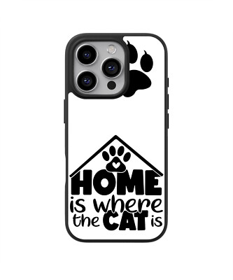 Sunny-Case 2D Case Handyhülle für iphone 13 PRO MAX Home is where cat is Nr.76