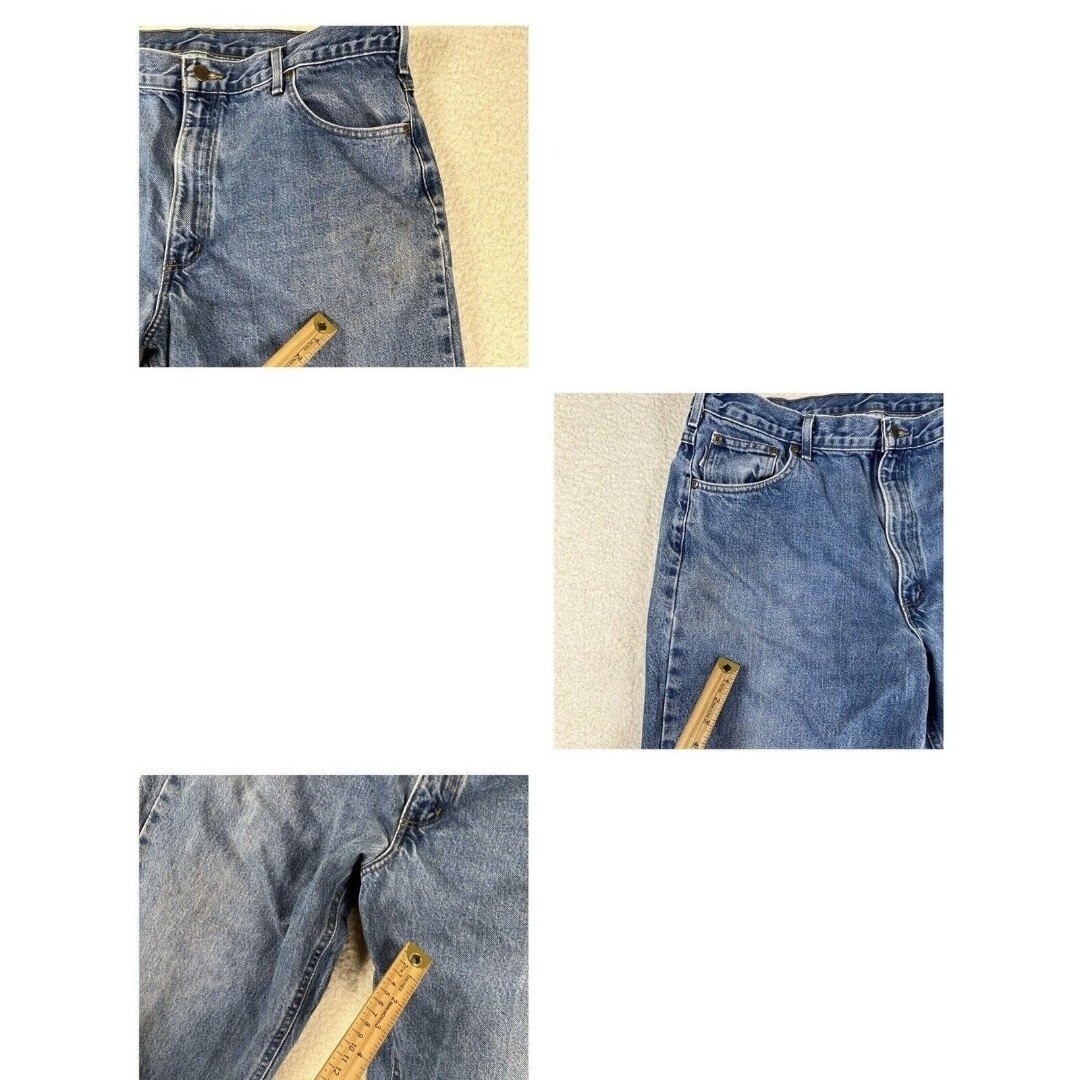 Carhartt B17-DST Relaxed Fit Men’s Sz 40 Blue 100% Cotton Denim Jeans thumbnail 3