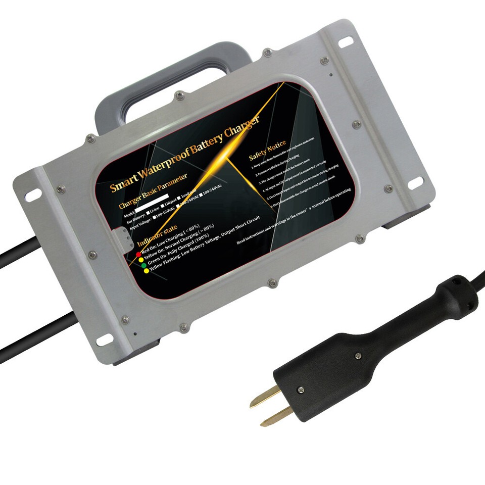 For EZGO TXT 1995+ Golf Cart Battery Charger 36V 20A CrowsFoot Plug