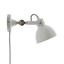 Litecraft Spotlight Parabolic Styled Plug-In E14 Wall Light - White Clearance   