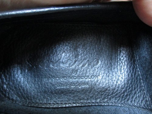 Sandrino Sandro Moscoloni EUC black horsebit classic modern loafers 9.5 - Picture 7 of 9