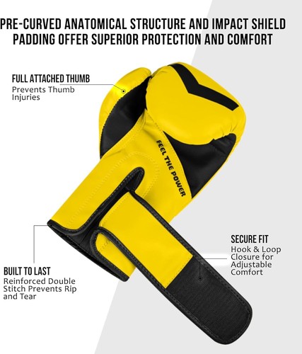 Exxact Sports Knockout Youth Boxing Gloves for Kids  (3-15 Years) - Afbeelding 33 van 75
