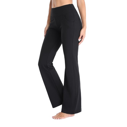 Women's Yoga Pants High Waist Flare Leggings Wide Straight Leg Sports Trousers - Picture 26 of 36