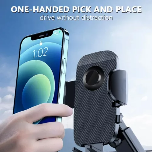Car Phone Holder Dashboard Windshield Phone Mount Universal for iPhone Samsung - Picture 5 of 12
