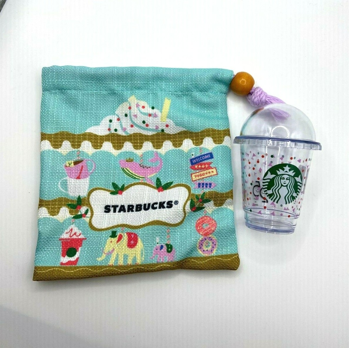 STARBUCKS JAPAN 25TH ANNIVERSARY DOTS CAROUSEL MINI-CUP GIFT SET