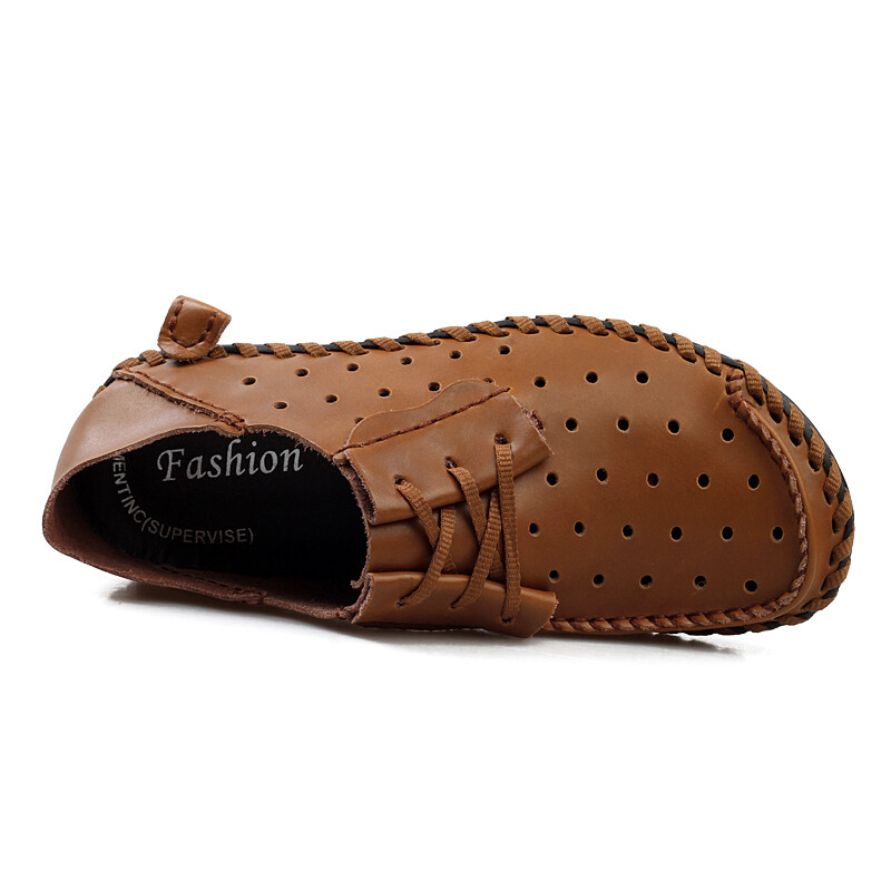Mocassins Homme En Cuir Véritable - Confort, Fait Main, Semelle Antidérapante