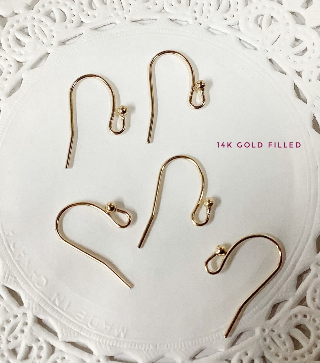 14K Gold Filled ‘French Hook’ Ear Wire w/Ball pack