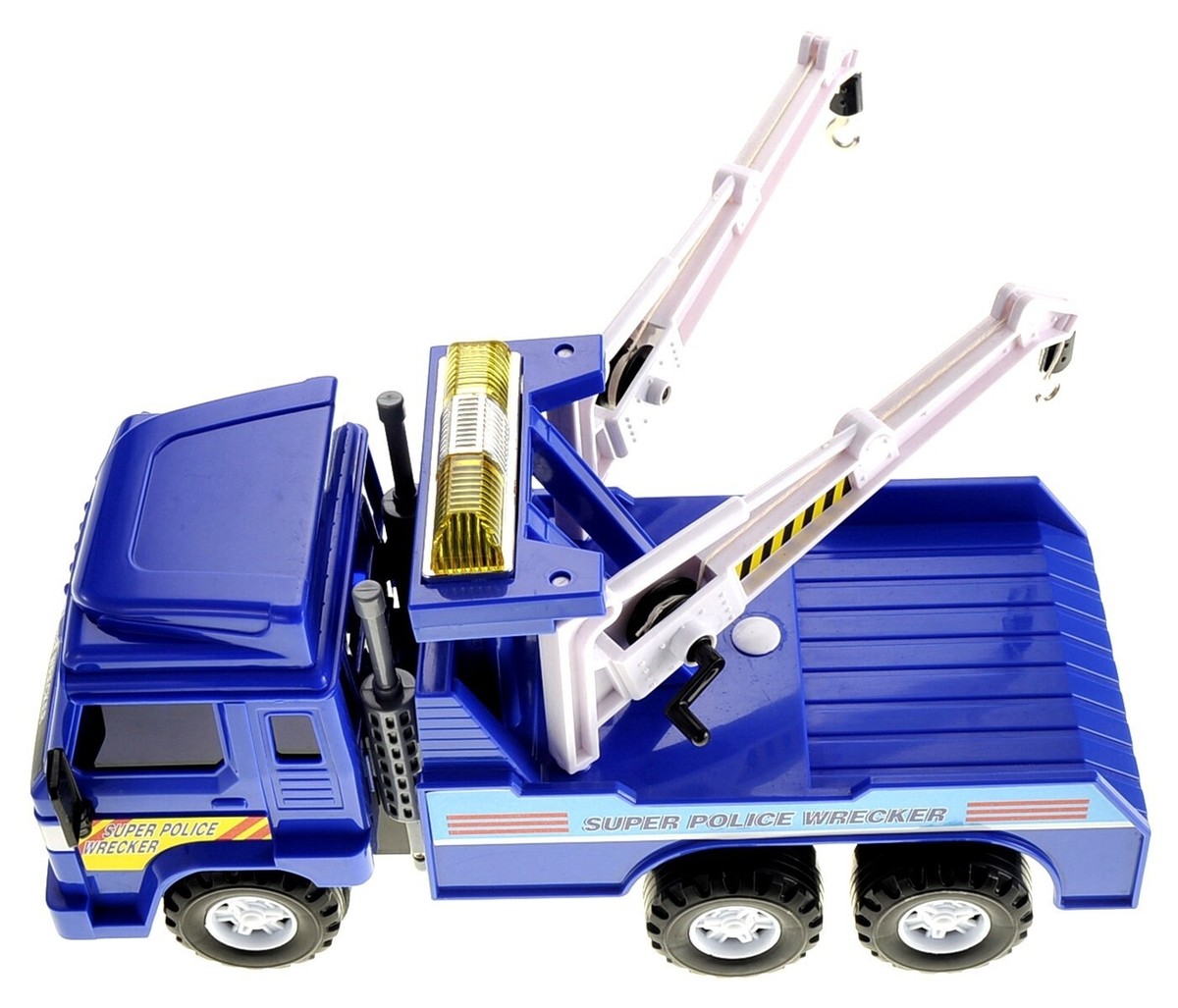 Heavy Duty Police Tow Truck With Cranks to Lift Lower Hooks