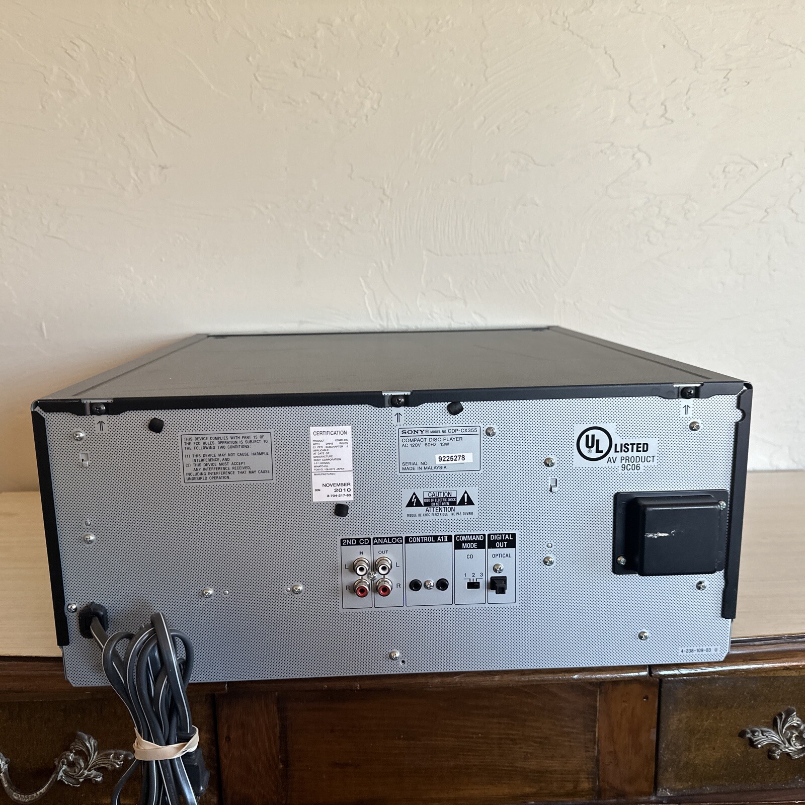 Sony CDPCX355 300 CD Compact Disc Changer/Player NEW BELTS!! eBay