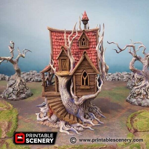 Feywild Bower - Ruined Fantasy Building - Fantasy Tabletop Terrain - Picture 3 of 8