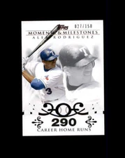 2008 Topps Moments and Milestones #1 Alex Rodriguez 150 (ref 164795)