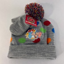 Cocomelon Gray Polka-Dot Beanie and Mitten Set 2T-5T NWT
