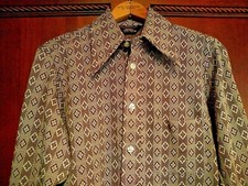 Vintage 1960's Towncraft Pointed Collar Tapered Shirt HTF