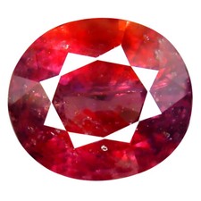 2.04 ct Unbelievable Oval Cut 7 x 7 mm Un-Heated Reddish Pink Sapphire