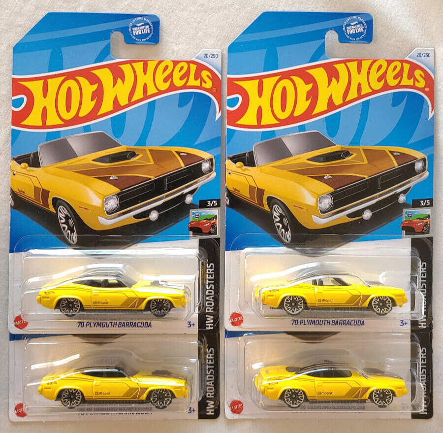 Hot Wheels 1/64 Plymouth Barracuda 1970 - Édition Kroger Exclusive USA - #3/5 - Neuf