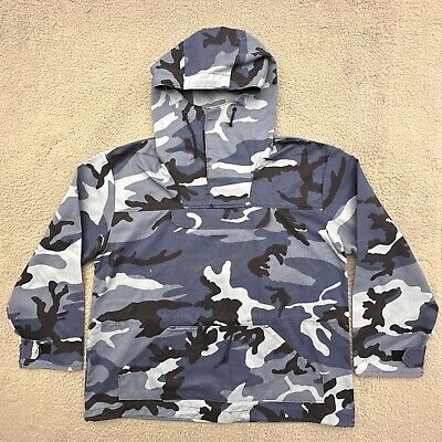 Military Snow Camo Winter Hooded Anorak Jacket Mens L Stock Military Snow Camo Winter Hooded Anorak Jacket Mens L Stock