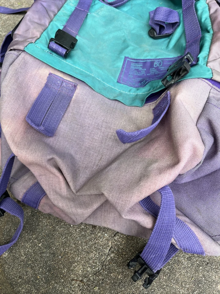 Mochila Trekking Adidas Vintage Senderismo Años 80 90 Retro Colores 60 Litros Foto 4 de 4