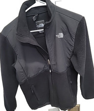 The North Face Fleece Denali Jacket Full Zip With Pockets Black Youth 14-16 Sz L