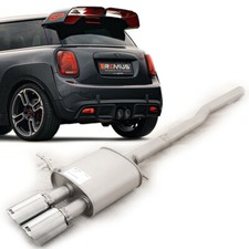 Remus Sportauspuff mittig 2x102mm Mini Typ F56 F57 JCW 2.0l Turbo 3türer mit OPF
