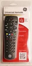 GE Universal Remote for 4 Audio/Video Devices Model 24944 General Electric Black
