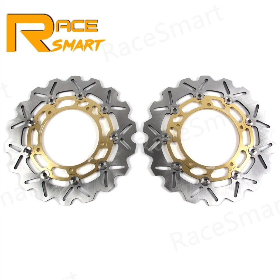 Front Rear Brake Disc Rotors For Yamaha MT-03 2006-2011 FZ6 Fazer S2 2007-2009 - Image 3 of 4